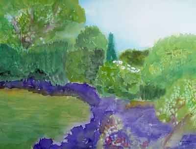 purple iris river